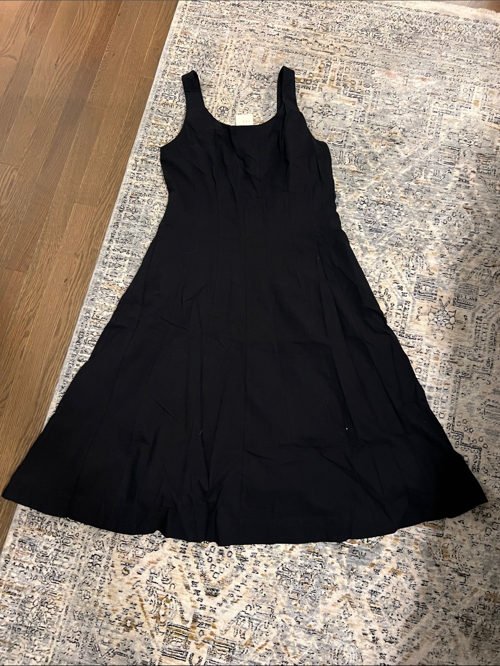 a new day Black Sleeveless Midi A-Line Dress